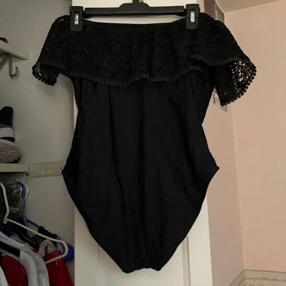 off shoulder swimsuit